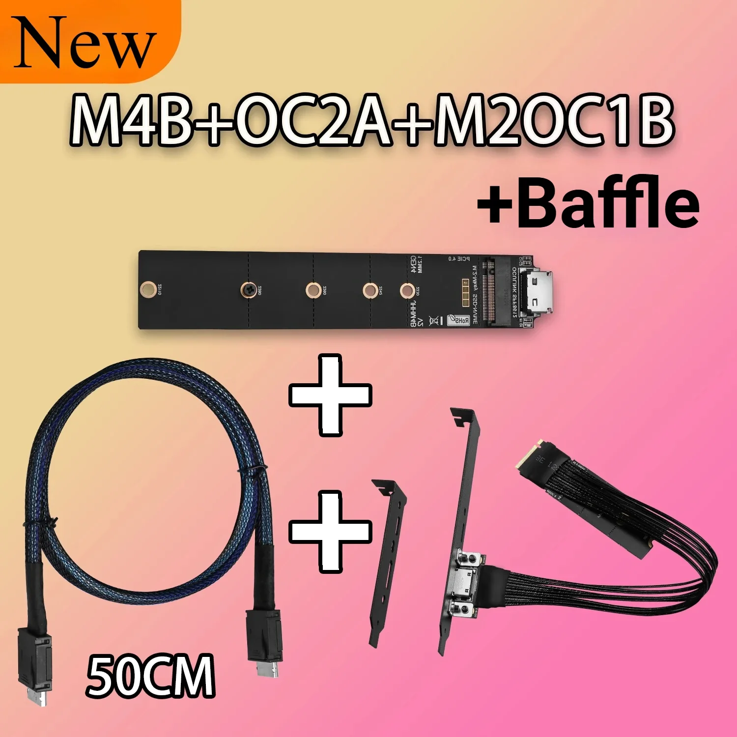 NVMe M.2 to Oculink SFF-8612 Adapter Cable