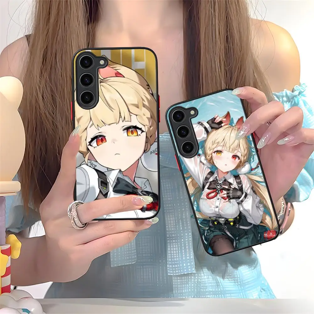 

Zenless Zone Zero Alice Phone Case for Samsung Galaxy S25 S24 S23 S22 S21 Plus FE Ultra Colour Silicone Protective Pretty Luxury