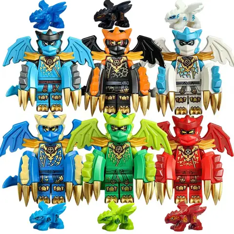 New Dragon Form ninja Model Bricks Lloyd Kai Mini Puzzle Compatible Assemble Action Figures Movable Toy Building Blocks Ornament