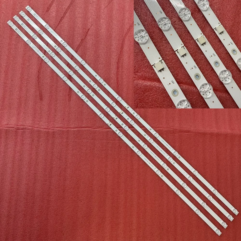 

4pcs/set LED strip For 12LED 55S1 JL.D550C1330-006BS-M_V01 CAIXUN 55"LED UHD TV CX55S1