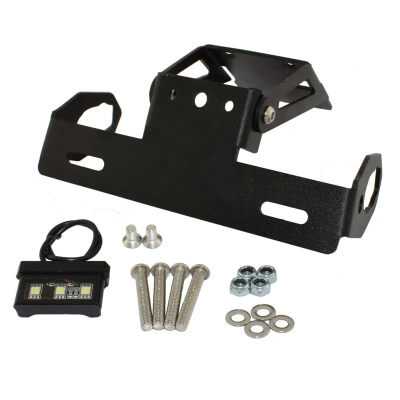 WAASE License Plate Holder Frame with LED Light Tail Tidy For Kawasaki Ninja 650 Z650 2017 2018 2019 2020 2021 2022
