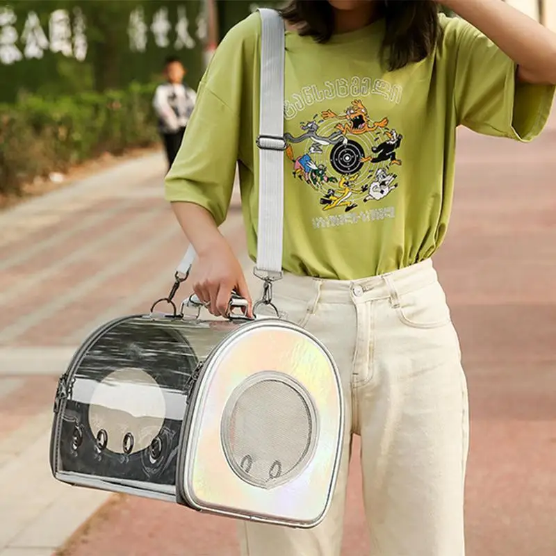 Cat Pet Carrier Backpack Space Pet Handbag Transparent Bubble Pet Backpack Transport Breathable Pack For Animals Dog Kitten