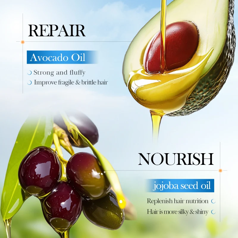 عسل كبسولات الشعر علاجات للشعر التالف بروتين زيت الأركان المغذي السلس ترطيب منتجات فيتامين العناية بالشعر #3