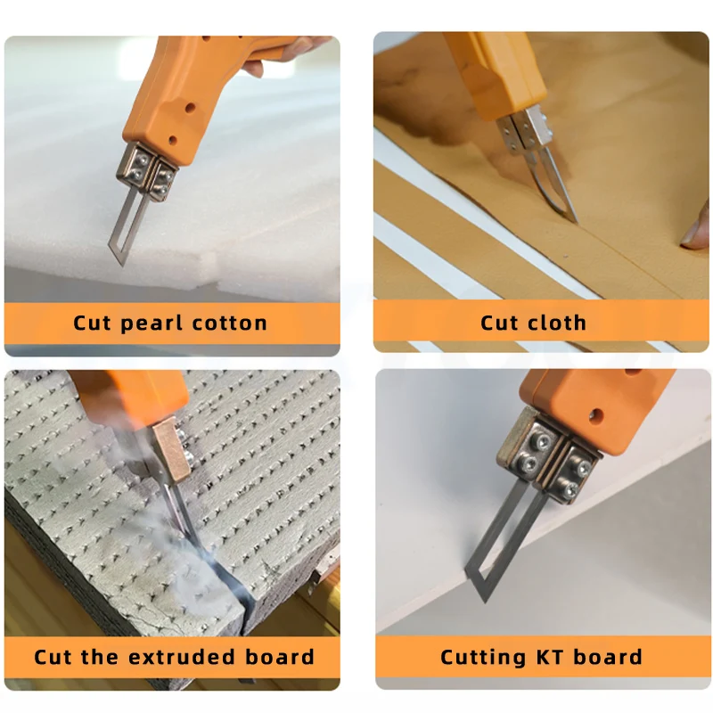 Electric Knife Adjust Temperature Pearl Cotton Cloth Rope Plastic Plastic KT Extrusion Board Foam Electric Cutter Gold Blade