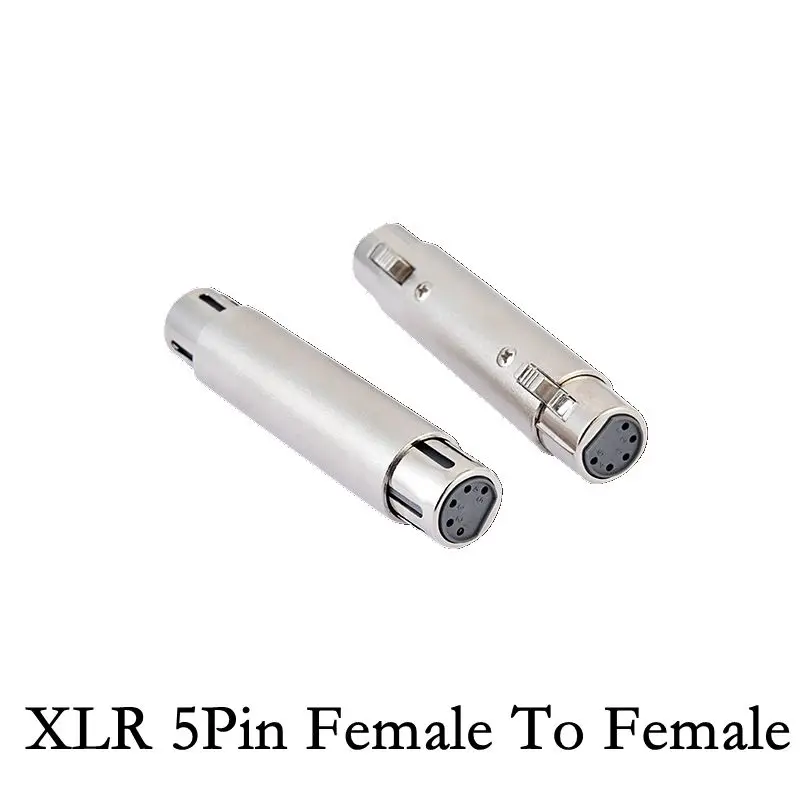 Adaptador de iluminación de Audio de 3 pines XLR a 5 pines DMX, convertidor de caja de Metal, 3 pines macho a 5 pines hembra, 3 pines hembra a 5 pines macho