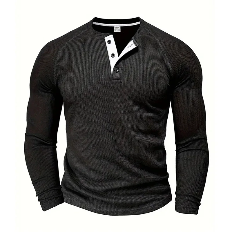 2026 Men's Spring and Autumn Men's T-Shirt Youth Large Size Pullover Long Sleeve T-Shirt Men's Casual Versatile Bottom Shirt