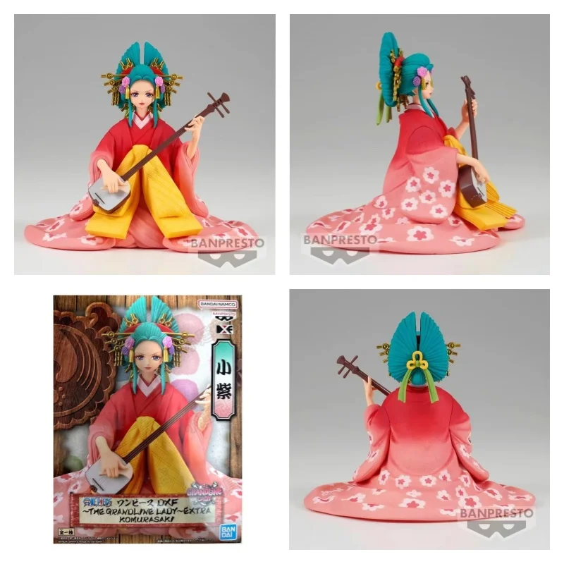 

Bandai Original One Piece Kozuki Hiyori DXF THE GRANDLINE LADY EXTRA KOMURASAKI Anime Action Figure model ToysOrnament Gifts