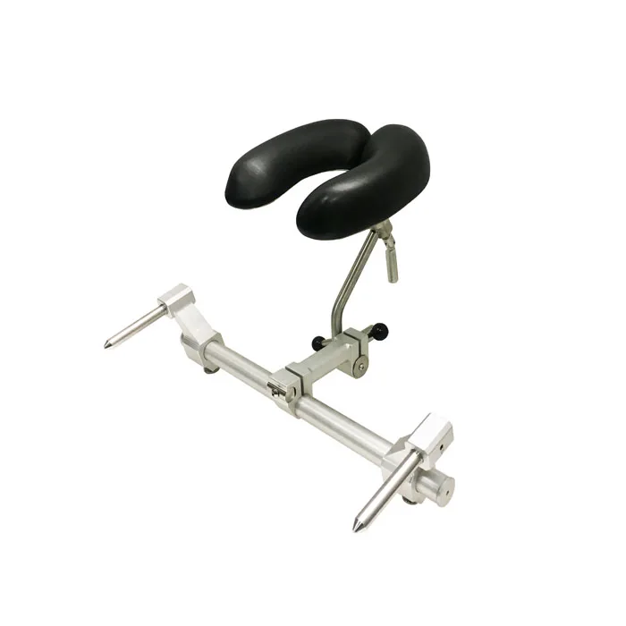 Adjus    prone face pad prone position adjus    and visible foam headrest   on operating     during     surgery