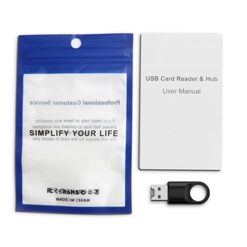 Кардридер USB SD/TF USB 3,0, 1 шт.