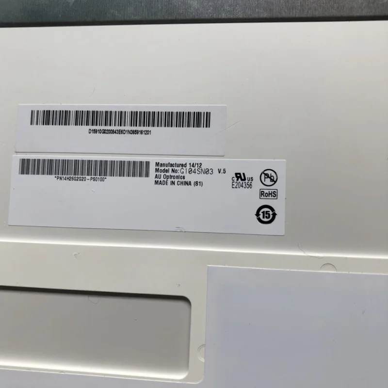 Nova tela LCD industrial original G104SN03 V5 de 10,4 polegadas