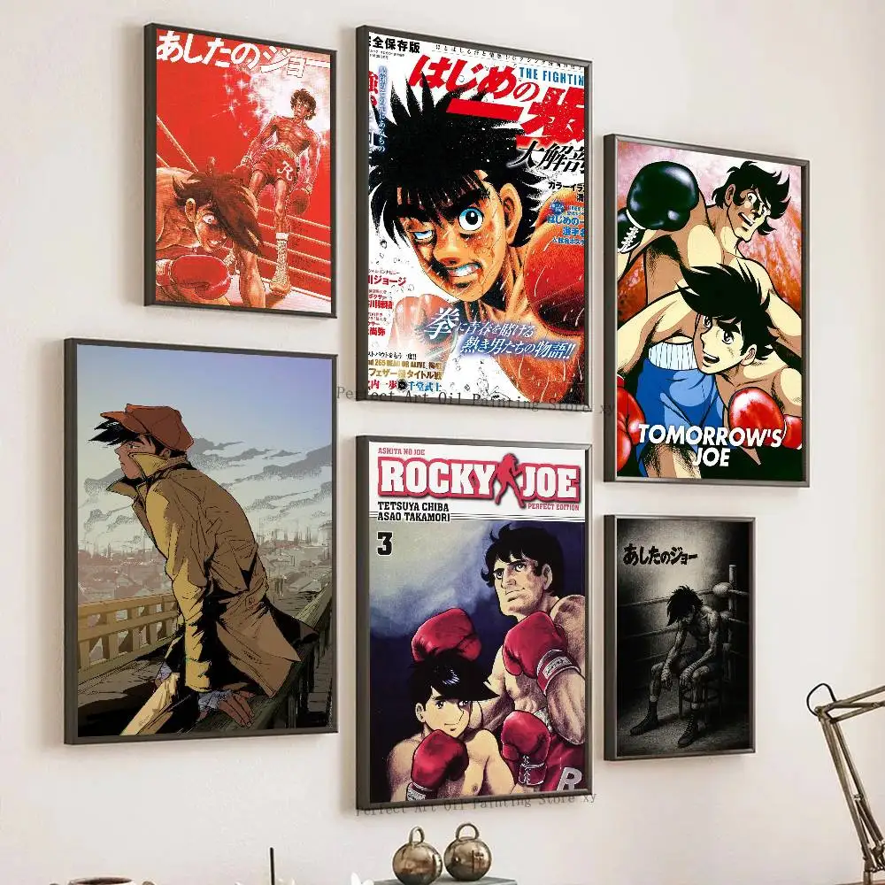 Fighting Comics T-Tomorrow Joe Posters Living Room Bar Cafe Quality Canvas Vintage Style Comics Painting Art Home Wall Decor