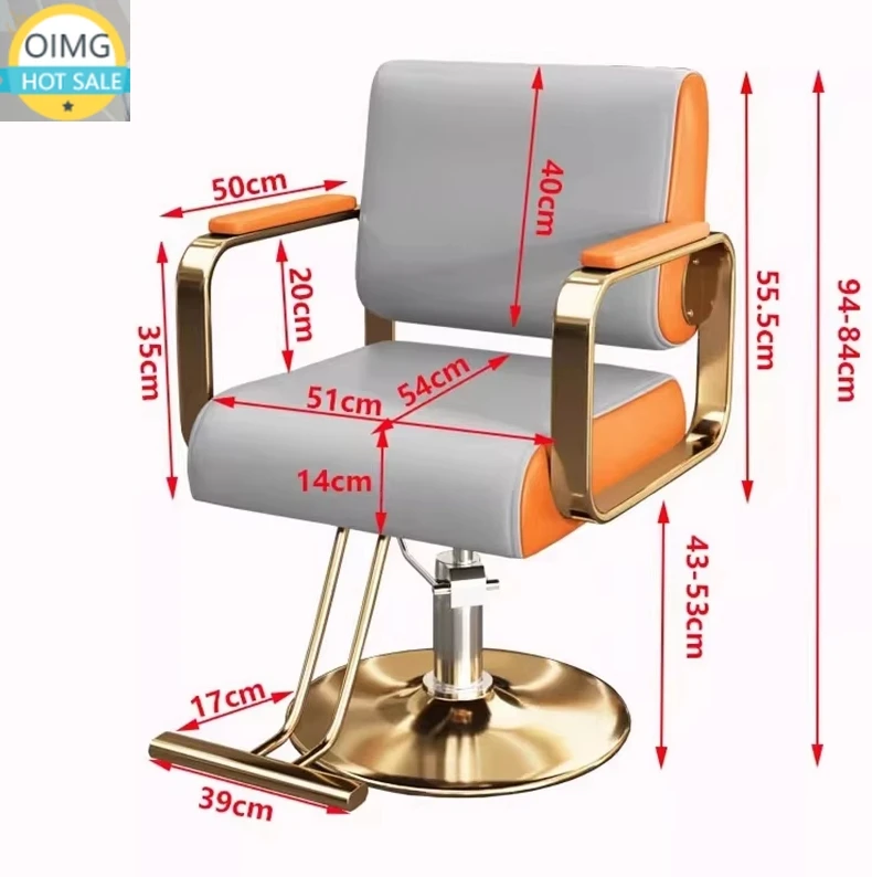 Salon Beauty Barber Chair Luxury Classic Cheap Hair Wash Chair Professional Leg Rest Armrest Premium Oriented Cadeira Furniture