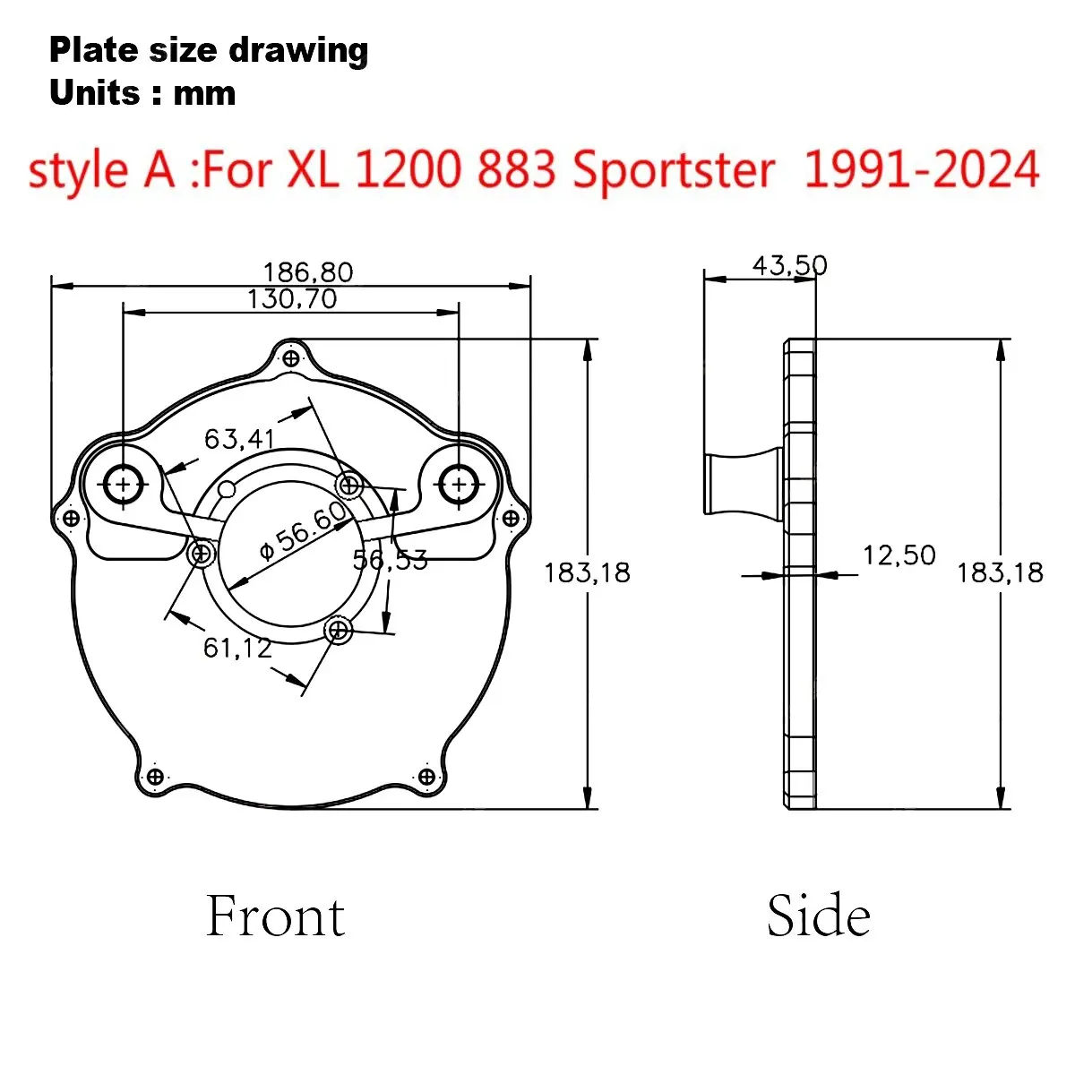 Contrast Cut duidelijkheid FLHX luchtinlaten luchtfilter Voor harley touring Classic FLHTC road king flhr softail sportster 883 1200