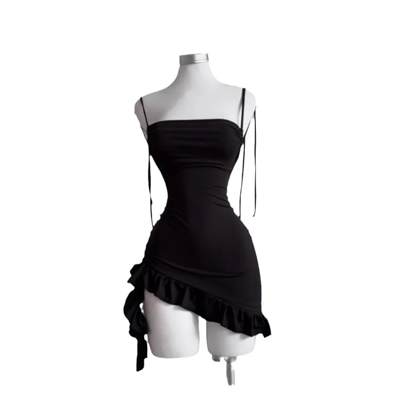 

SMVP popular European and American new dress with summer high-end feel Y2K sexy backless lace up spicy girl's hip hugging skirt