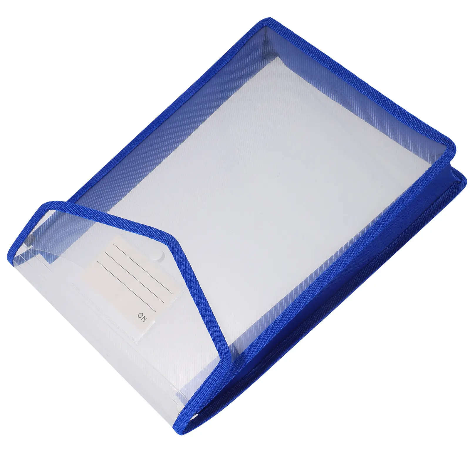 

Plastic File Folder Snap Closure Waterproof Document Organizer Large Capacity Portable Storage Bag Office Home