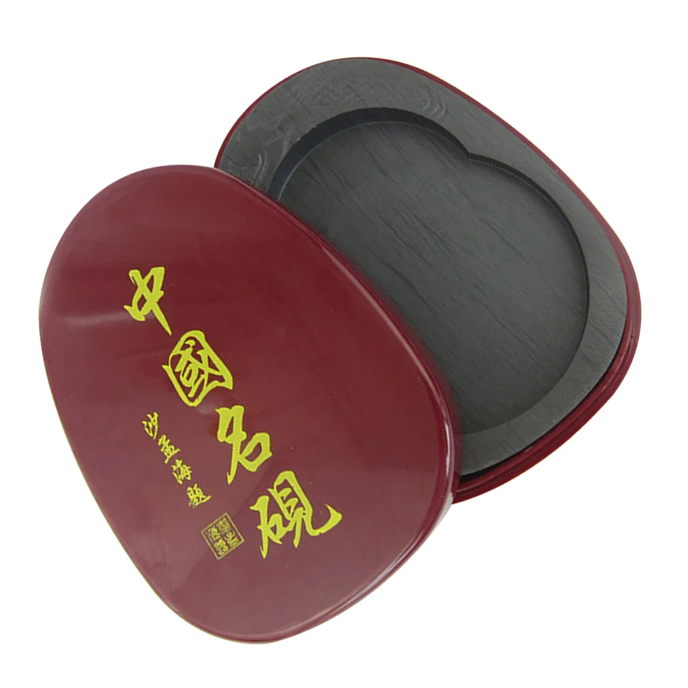 

Inkstone Calligraphy Durable Plate Grinding Supply Traditional Inkslab Painting Container Tool with Cover