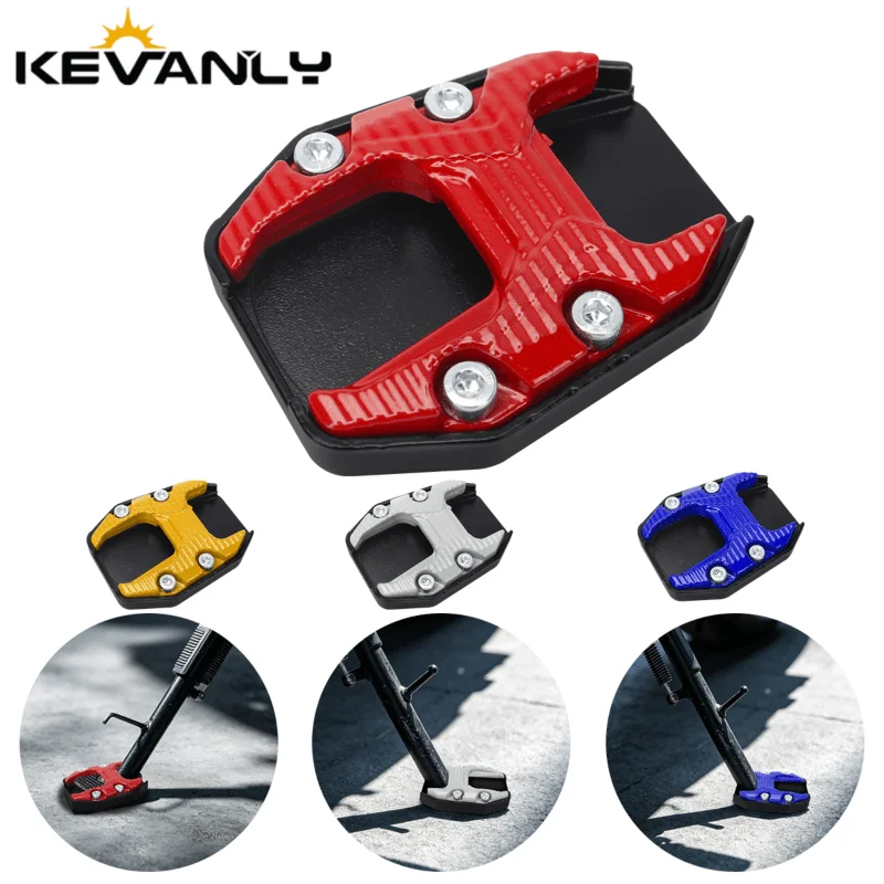 Motorcycle Bikes Kickstand Extender Foot Side Stand Extension Foot Pad Support Plate Motorcycle Accessories