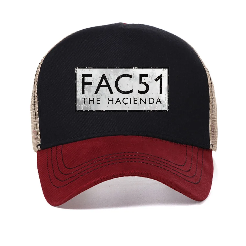 

Fac 51 The Hacienda I Men baseball cap fashion casual Breathable Snapback hats summer men women mesh trucker hat