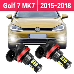 Bombilla LED antiniebla para coche, reemplazo de lámparas antiniebla delanteras automotrices para Volkswagen VW Golf 7 MK7 VII 2015 2016 2017 2018, 2 unidades