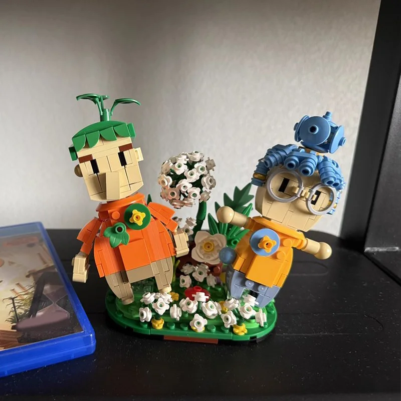 

Классическая игра MOC, мультяшная фигурка двух игроков, Коди, жена Сяомей с базовым строительным блоком, модель DIY, детские сборные игрушки, подарок на день рождения