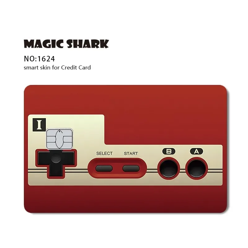 Phone Game Machine Dragon Tiger Poker Mario Evil Anime Matte PVC Sticker Film Tape Skin for Debit Credit Card