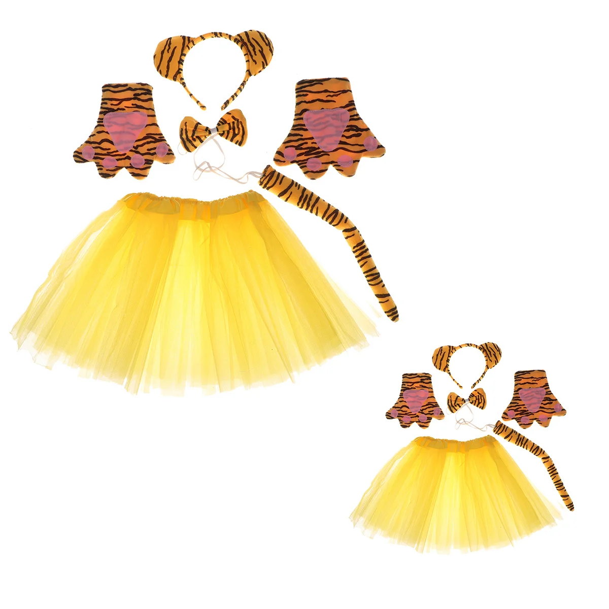 5Pcs Tiger Accessories Kids Birthday Christmas Party Costumes Stage Performance Unique Design Gift Dancing Party Decors