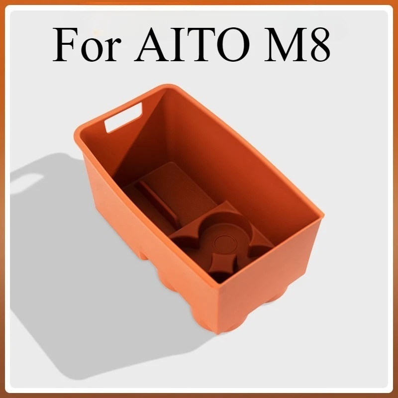 

Для AITO M8 автомобильный коврик для холодильника, силиконовая версия, внутренняя защитная накладка на подлокотник