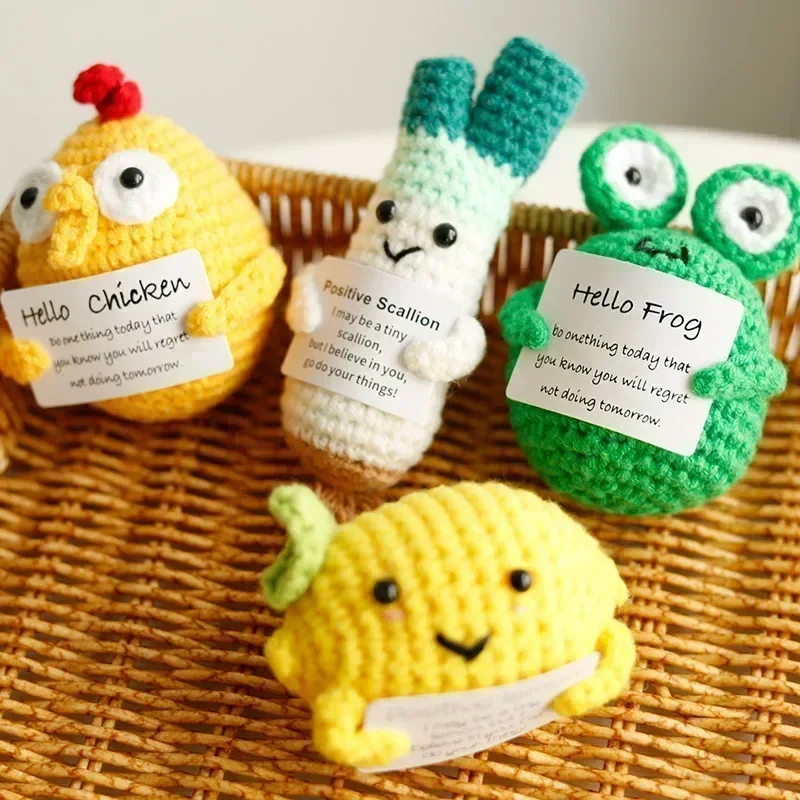 Emotional Support Pickle,Cute Home Decor Christmas Birthday Gifts for Women Men Friend,Funny Crochet Handwoven Cucumber Ornament