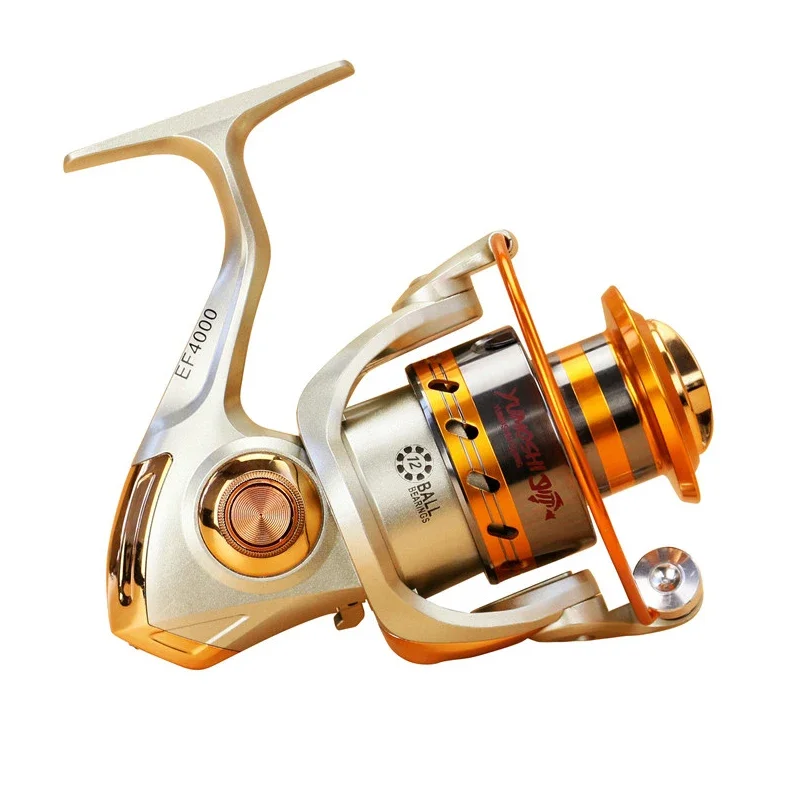 Imagem -04 - Metal Spinning Fishing Reel Roda Distante 5.5:1 12 Bolas de Rolamento Girar o Carretel Bobina de Pesca Nova Série 2024