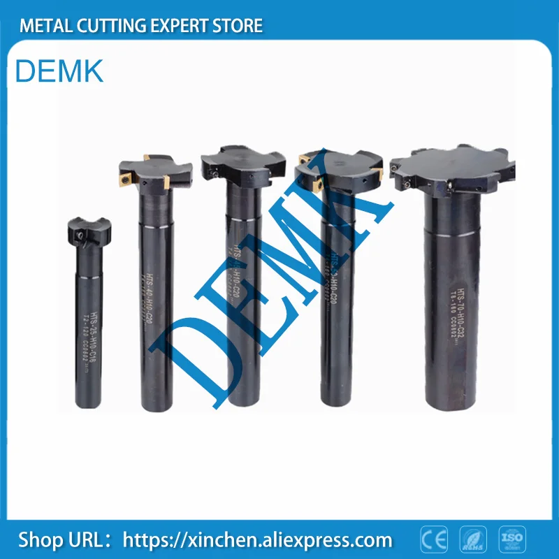 HTS D20 D30 D40 D50 T-slot milling cutter Trapezoidal slot milling cutter Side milling cutter for CCMT060204 CNC milling machine