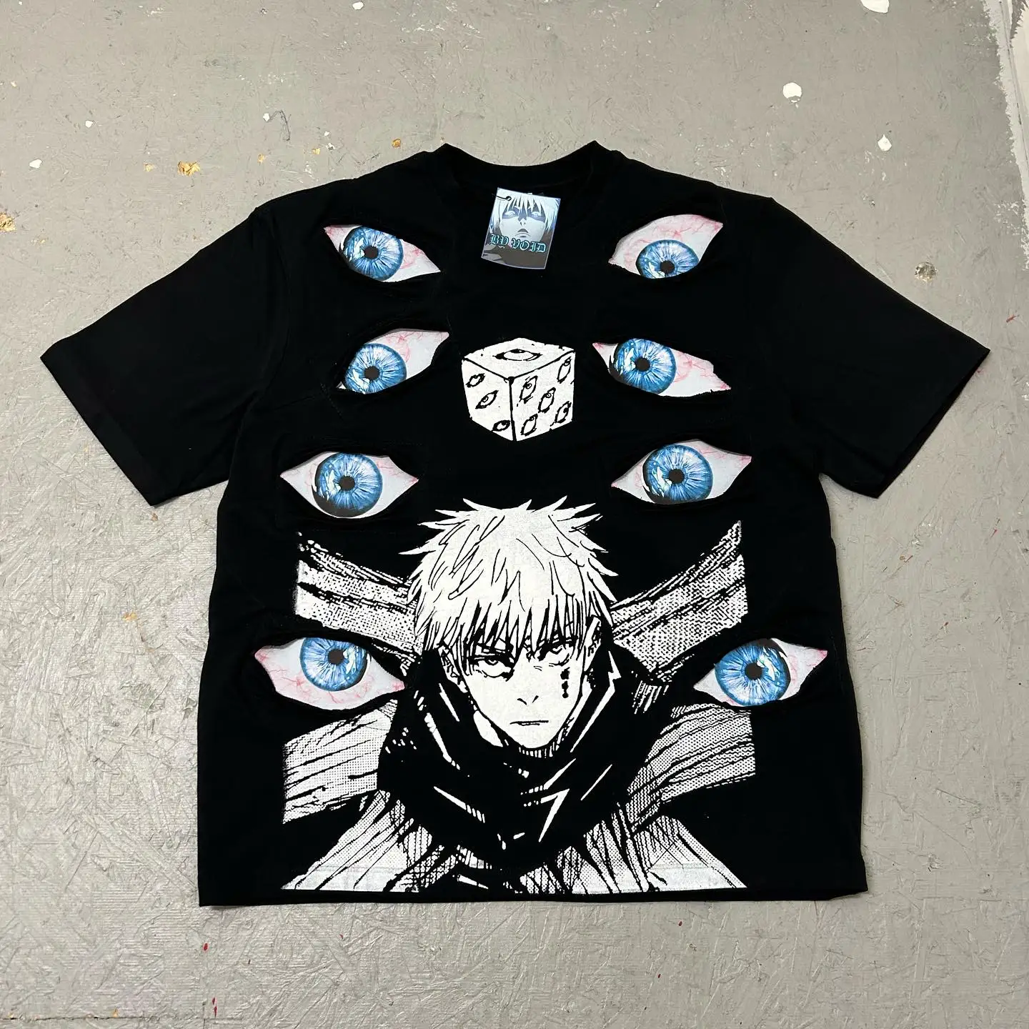 

Japanese Streetwear Y2k Harajuku Hip-hop Graphic Print Oversized Mens New Round Neck Cotton Short Sleeved Tops T -blood shirt