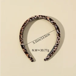 1Pcs New Fashion Hair Hoop Hair Bands for Kids Girls Leopard Printed Headbands Designer Wide Hairband Hair Accessories Headwear