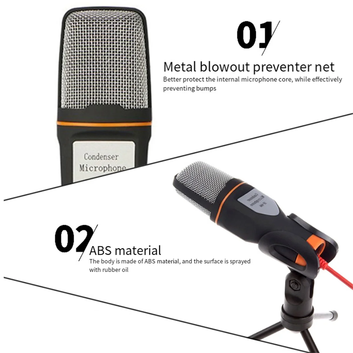 SF-666 Профессиональный проводной микрофон 3,5 мм, домашний AUX, аудио, стерео, настольный штатив, микрофонный набор для ПК, телефона, караоке, черный, хит продаж
