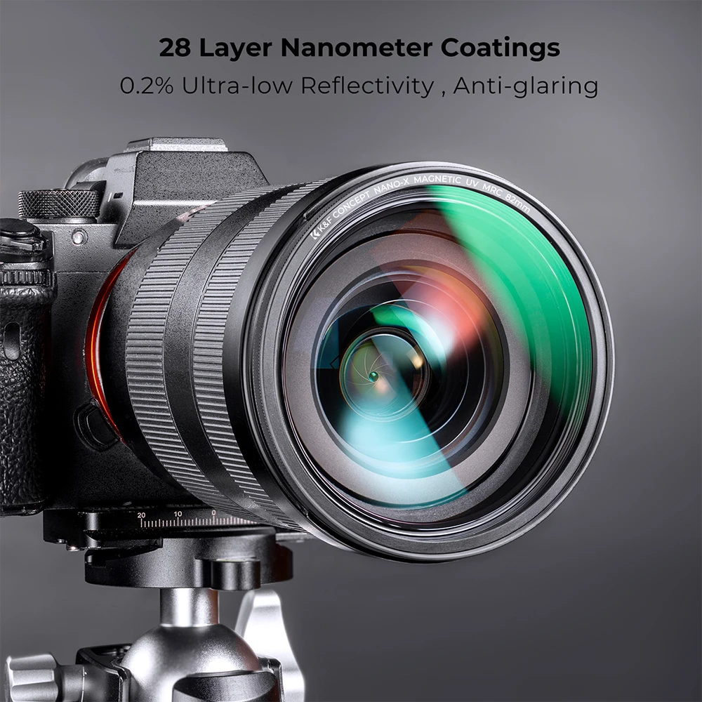 K&F Concept Magnetic MCUV Filter 67mm 82mm Multi Coated Ultraviolet Filter NANO-X Series 49mm 52mm 55mm 58mm 62mm 72mm 77mm 82mm — zdjęcie produktu 5