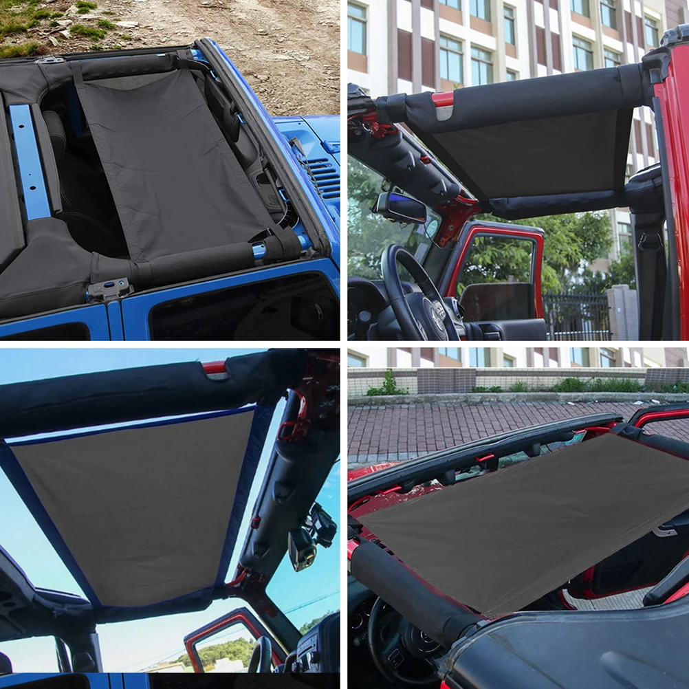 

Cover Roof Rest Bed Hammock Car Tops Sunshade Straps Black Oxford Cloth Vehicle