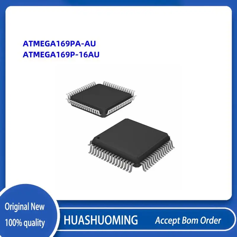 

10Pcs/Lot /lotNew ATMEGA169PA-AU ATMEGA169P-16AU ATMEGA169PA AU ATMEGA169P 16AU TQFP-64