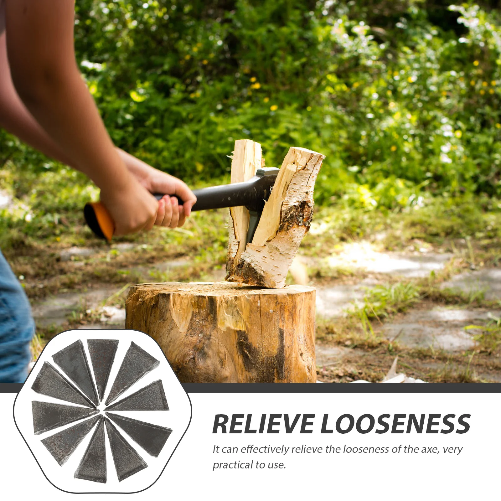 20 Pcs Triangle Accessory Ax Handle Install Supplies High-carbon Steel Durable