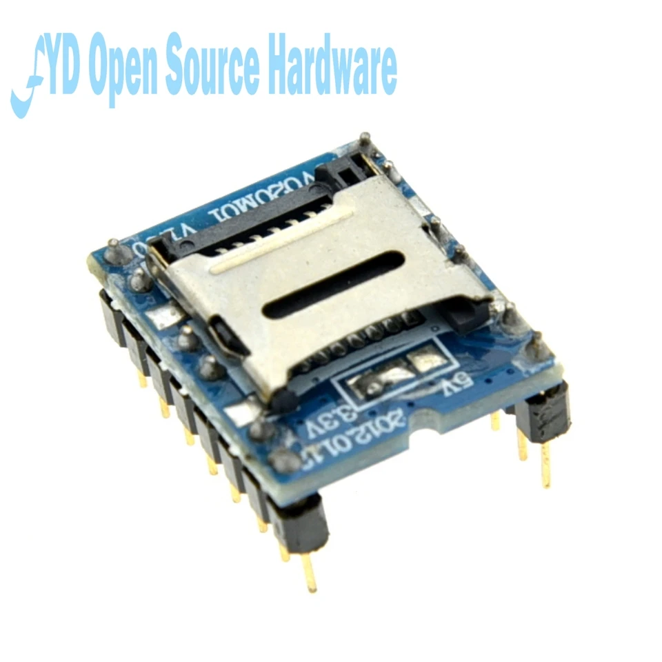 WTV020 WTV020-SD WTV020SD-20SS Мини-SD-карта Звуковой модуль MP3 Голосовой модуль для PIC Arduino 2560 UNO R3 WTV020-SD-16P