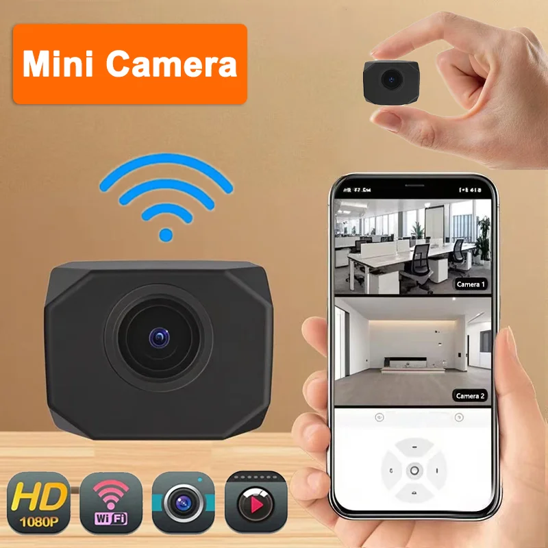 1080P HD Mini Camera WiFi IP AP Remote Monitoring Lightweight Portable Camcorder Smart Home Surveillance Security Camera 2026