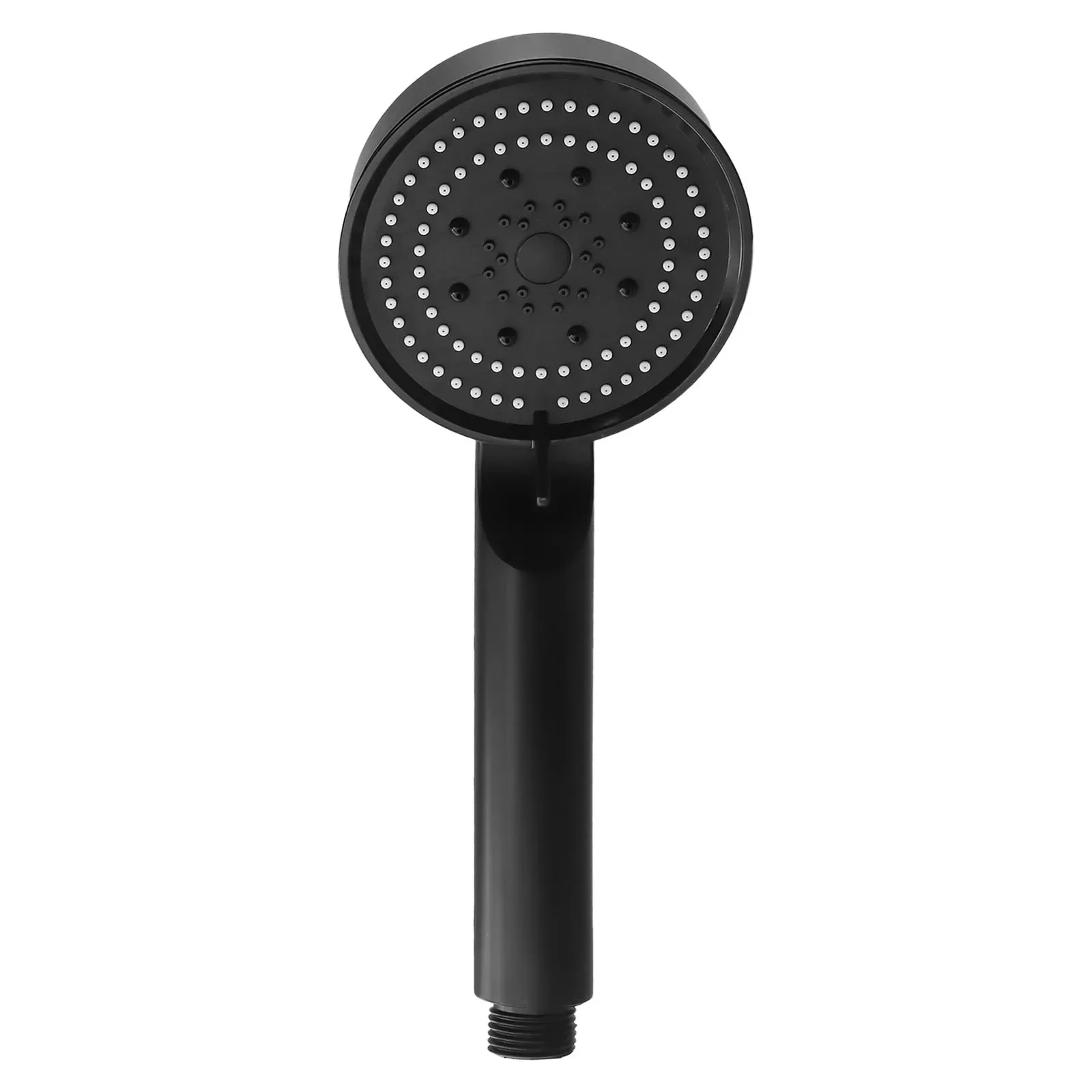 Hand Hold Shower Head Bathroom Black Hand Shower Head High Pressure Shower Head Set Fixed Support Type ABS Plastic