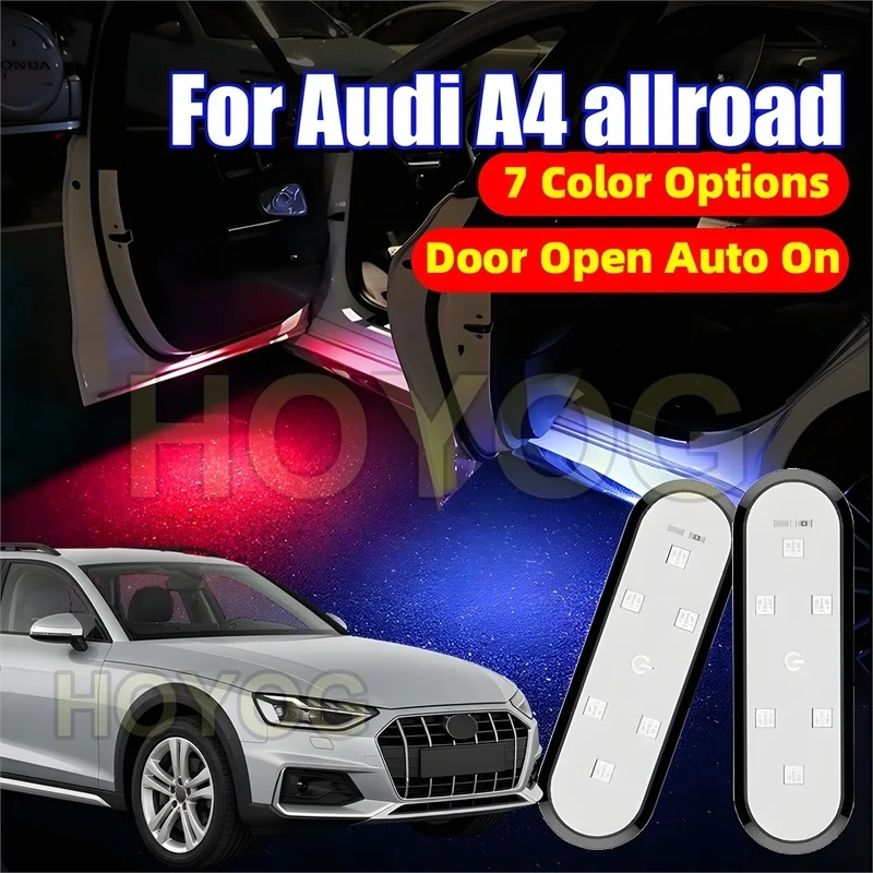 Fit for Audi A4 allroad 2016-2026 Car Door Light with a Magnetic Sensor and Easy Stick-On Installation