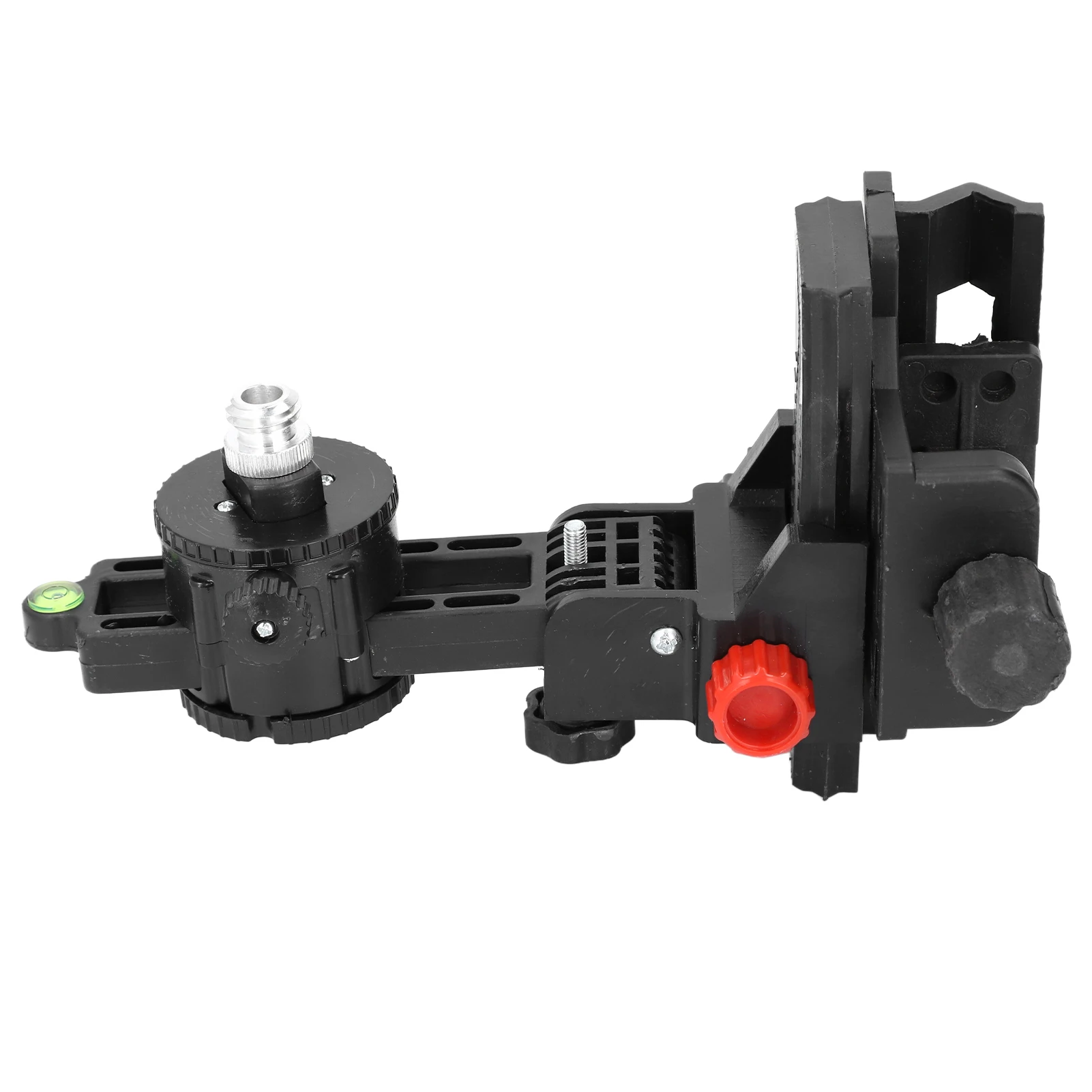 Fine Tuning Bracket Level Adapter 360 Degree Adjustable Support L Shape Pivoting Base with Clip Wall Ceiling Mounted Level Tools
