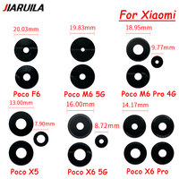 Rear Back Camera Lens Glass For Xiaomi Poco F6 M6 5G M6 Pro X5 X6 Pro C40 F3 F4 X4 GT M4 M5S Lenese Glue Adhesive