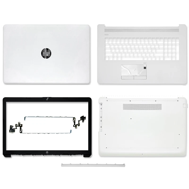 

NEW For HP 17-CA 17-BY L48404-001 Laptop LCD Back Cover Front Bezel Palmrest Upper Case Bottom Case Hinges Cover A B C D White