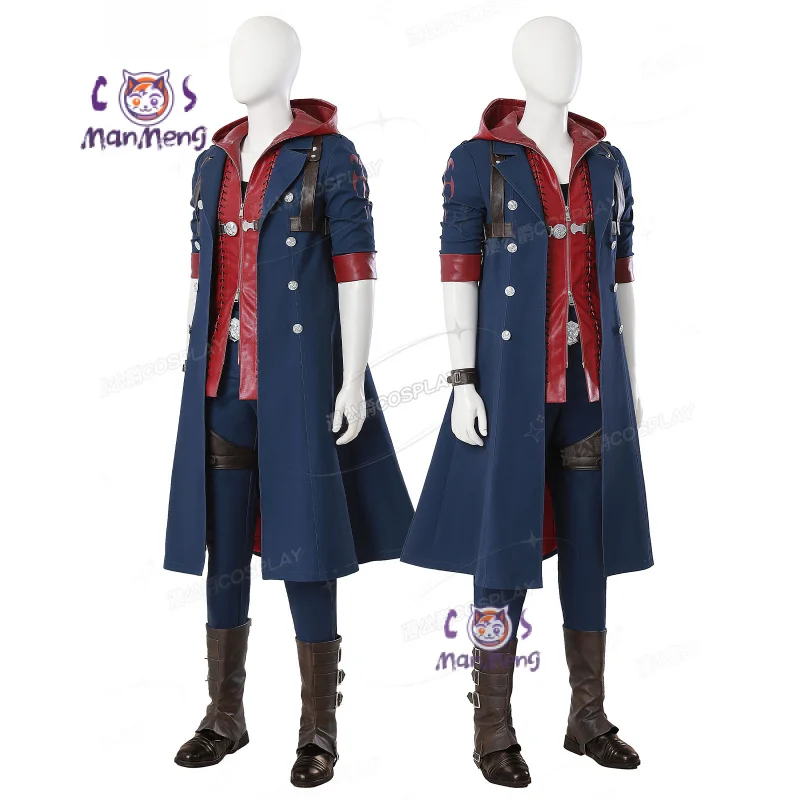 

Nero Cosplay Costume Game DMC Vest jacket belt Ring leg cover Men Woman handsome suit Halloween Christmas fantasy Nero uniform