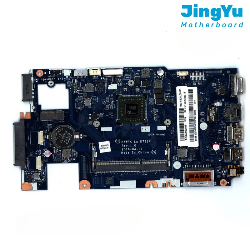 

For Lenovo IdeaPad E41-15 Laptop Motherboard LA-D731P Mainboard with A6-7310 CPU UMA 100% Tested Ok