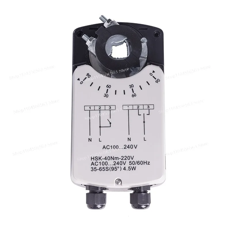 Electric Air Valve Actuator Analog Volume 0-10V/4-20MA Air Volume Control Valve Explosion-proof Power-off Reset Control