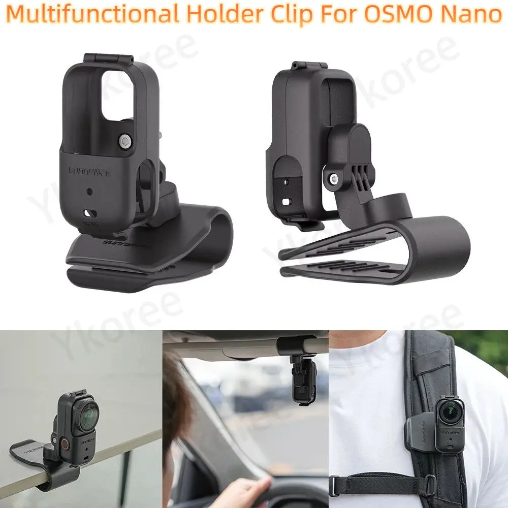 Support multifonctionnel à dégagement rapide pour vision solaire/sac à dos, support d'accessoires pour caméra DJI Osmo Nano