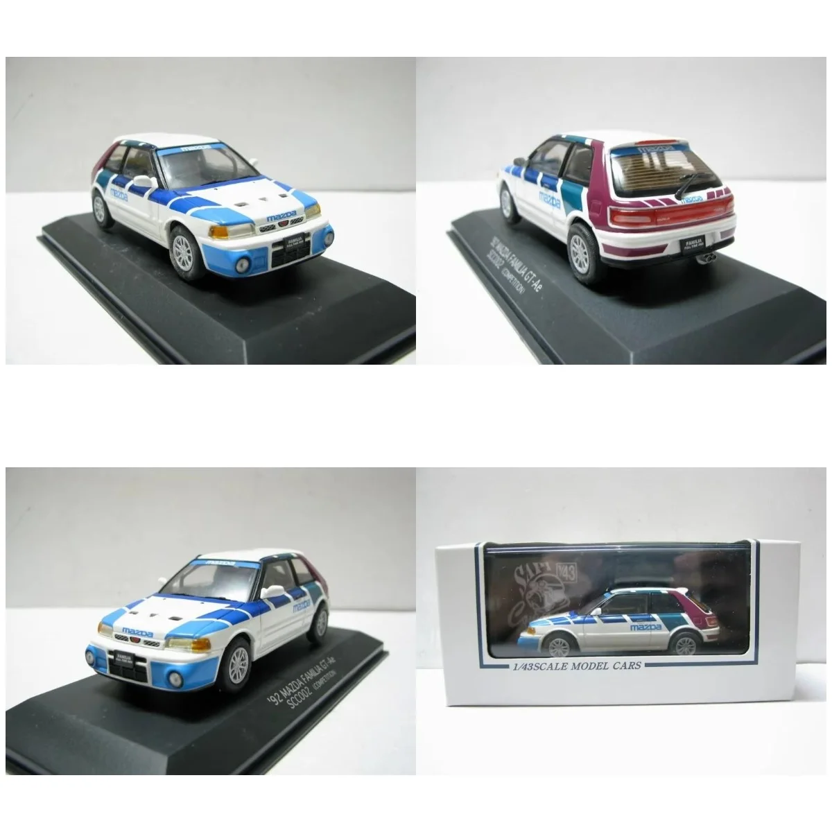 

SAPI Diecast 1:43 Scale 92 MAZDA FAMILIA GT-Ae SCC002 Alloy Car Model