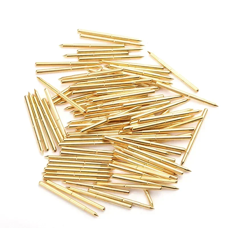 100PCS/bag Gold-plated PA125-B1 Pointed Spring Test Probe With An Outer Diameter Of 2.0mm And A Length of 33.35mm For Testing